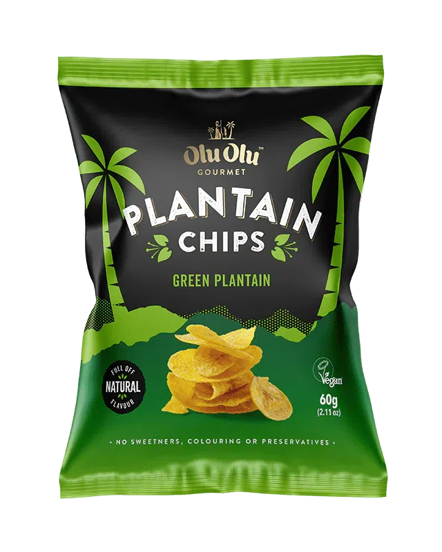 OluOlu Green Plantain Chips 60G-SurulereFoods